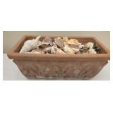 Pot full of sea shells