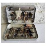 Vintage fly fishing tackle box
