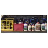 Shelf lot of assorted outdoor sprays
