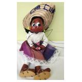 handcrafted Mexican folk art marionette puppet