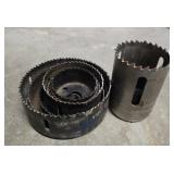 Estate lot of hole saw bits