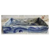 Handmade rectangular ceramic tray
