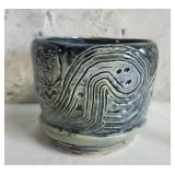 Handmade ceramic coil like pot