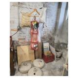 Estate lot of umbrella weights and more