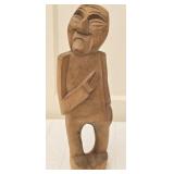 Vintage Wood Carved Statue of Man