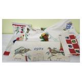 Vintage & hand made linens 1971 calendar towel