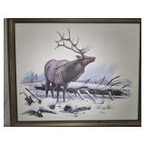 framed original watercolor painting