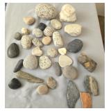 Lot of granite and other natural rocks