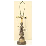 Decorative Brass Base Double Bulb Lamp
