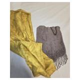 Beaded purse and scarf