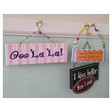 Estate Lot of Small Decorative Signs