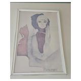 Large Christine Rosamond Simone Print 1974
