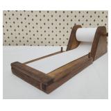 Vintage wooden paper roll holder