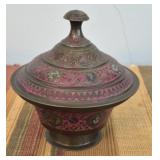 Small brass trinket box