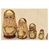 Hand Painted Wooden Russian Nesting Doll