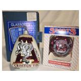 Lot of 2 Alabama Crimson Tide Ornaments