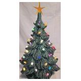 Ceramic Lighted Christmas Tree tested & works