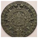 Vintage Aztec Sun Stone Calendar Plaque