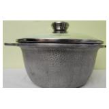 Vintage Silver Seal hammered Dutch oven