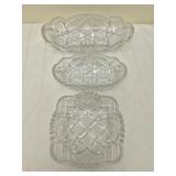 Vintage Imperial Glass Nucut condiment bowls