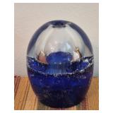 Blown Glass from Poland Perfume Bottle Paperweight