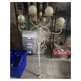 Metal floor candelabra