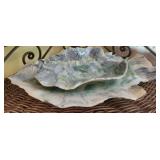 2 Handmade Decorative Pottery Fish