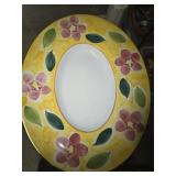 Floral pattern platter