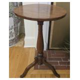 Round top wood plant stand