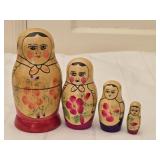Hand Painted Wooden Russian Nesting Doll
