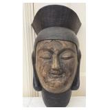 Japanese Wooden Miroku Bosatsu Buddha Sculpture