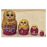 Hand Painted Wooden Russian Nesting Doll