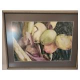 Framed print of coconuts