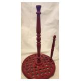 Red Cast Iron Paper Towel Holder