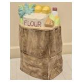 Ceramic Hand Painted Grocery Bag Cookie Jar