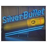 Silver Bullet Neon Sign tested and works