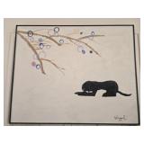 Painting on canvas signed Vanessa R