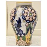 Large Rugerio Talavera Pottery Vase Pueblo Mexico