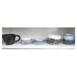 5pcs of handmade pottery bowls