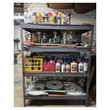 4 tier metal rack with wood shelves *****