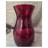 Ruby Red Vase