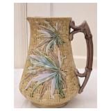 Vintage Ceramic Fan Palm Pitcher