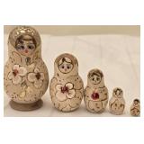 Hand Painted Wooden Russian Nesting Doll