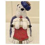Rossi Hand Painted Ceramic Treat Jar with Lid