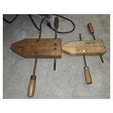Lot of 2 Jorgenson wood clamps