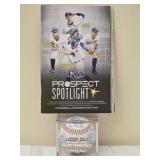 Signed Rays or Biscuits Baseball in Case