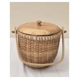 Woven Decorative Basket with Lid