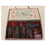 Vintage Terracotta Set of Chinese Figurines