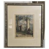 AMALFI VUE DE LA TERRASSE DES CAPUCINS Print