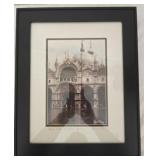 Framed High Tude st marks square Venice Italy